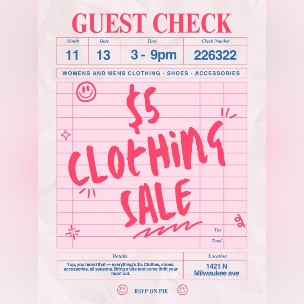 $5 Clothing Sale